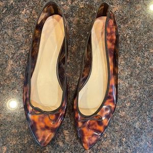 JCrew Tortoise Ballet Flats 10 1/2